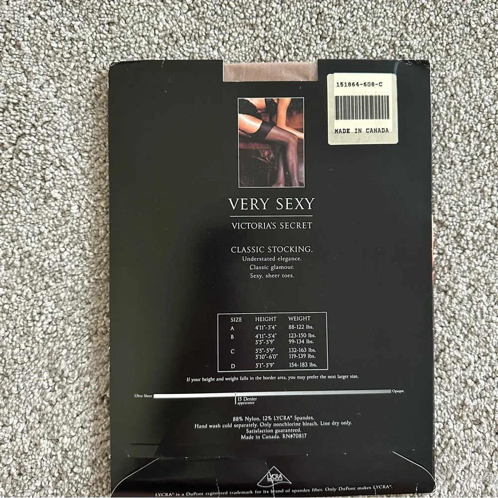Victoria's‎ Secret Very Sexy Classic Stocking 15 Denier Nude Size C